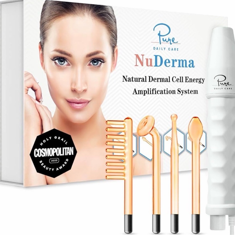 Pure Daily Care NuDerma Skincare Tool Set - White and Gold